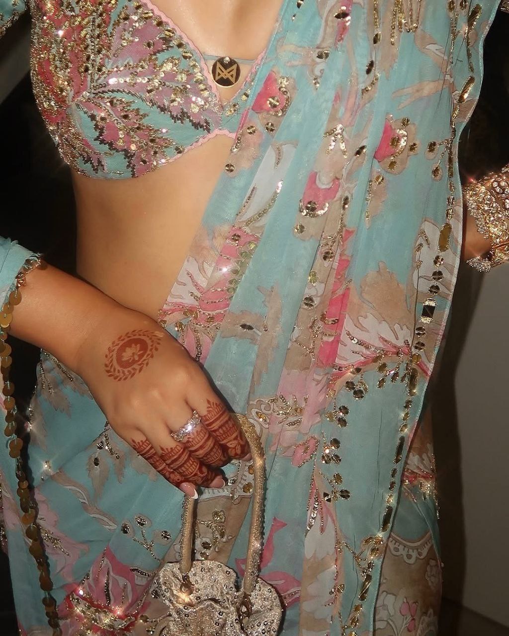 Premium Tabby Silk Mirror Work Saree