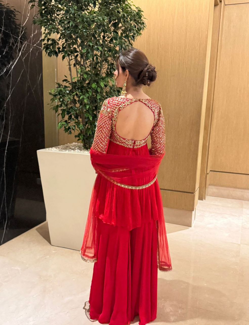 Premium Fox Georgette Women’s Fully Stitched Kediya Sarara Suit